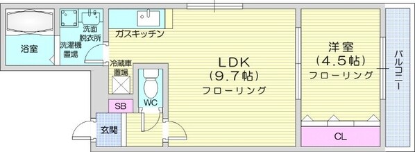 西１１丁目駅 徒歩18分 2階の物件間取画像